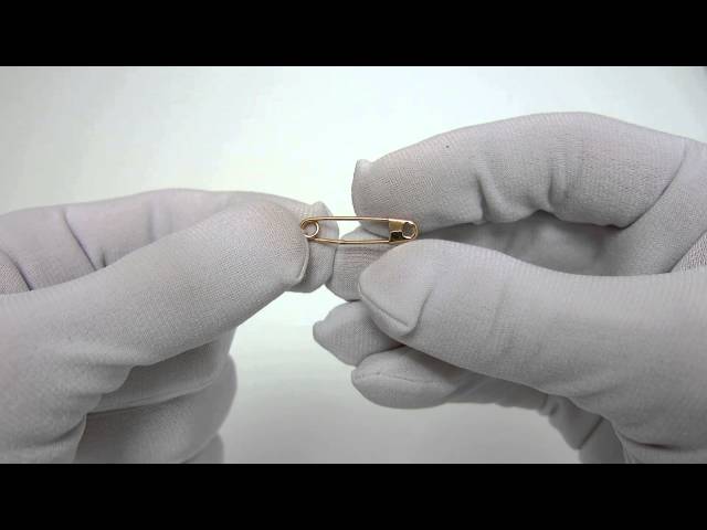 Срібна позолочена шпилька хба8 Відео огляд