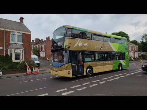 X Lines X1 to Newcastle - Go North East 6332 - NK67 GOA