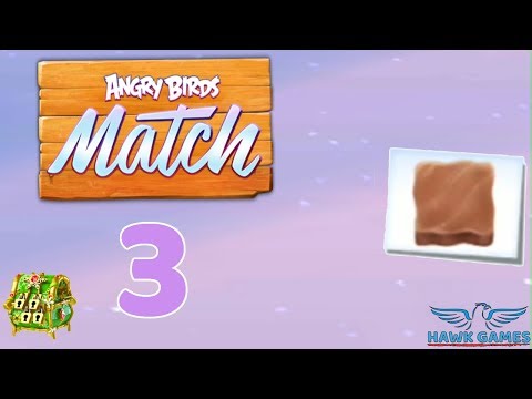 Angry Birds Match 🎅 Holiday Event Level 3 - Walkthrough, No Boosters