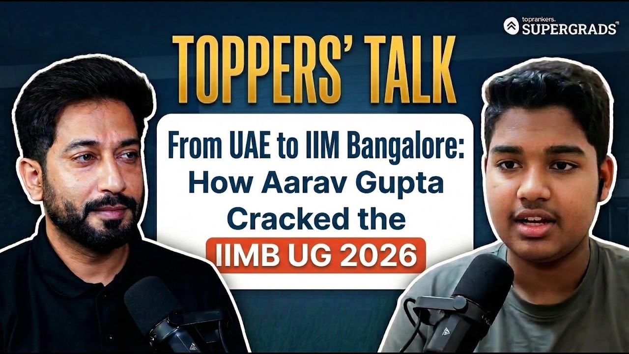 Meet IIM Bangalore 2026 Topper from SuperGrads