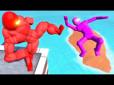 Ultra Strong NPC Fights the Smart AI (with Active Ragdoll Physics)