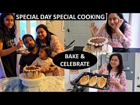 Father's Day Celebration | Baking Delicious Treats - Eggless Chocolate Cake & Turkish Pesto Pide