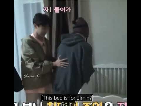 When HOBI found a baby crib,suddenly all the members calling JIMIN to go in&he fit perfectly in it