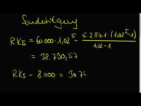 Tilgung mit Sondertilgung