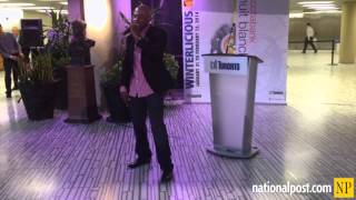 Maestro Fresh Wes performs &quot;Let Your Backbone Slide&quot; to mark new film commissioner