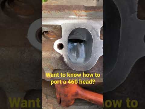 Want to know how to port a Ford 460 head?