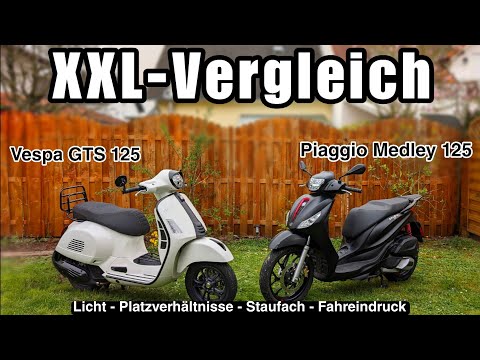 Der einzige Vergleich in 2025 : Vespa GTS 125 - Piaggio Medley 125