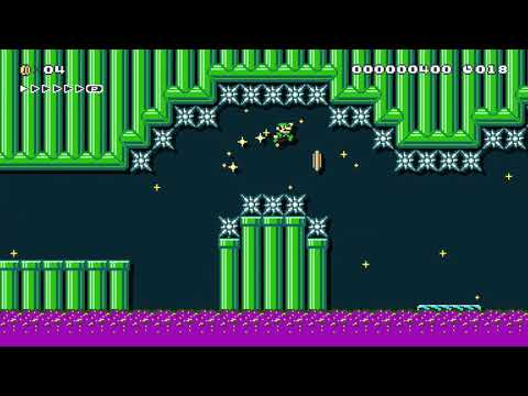 Poison Plunge [20s] by Brorkli - Super Mario Maker 2 - No Commentary 1by