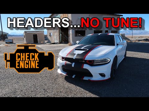 My Charger Scatpack gets Kooks Long Tube Headers Installed! Exhaust Revs, Check Engine Light!