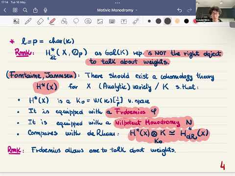 Motivic monodromy and p-adic cohomologies - Federico Binda (University of Milan)