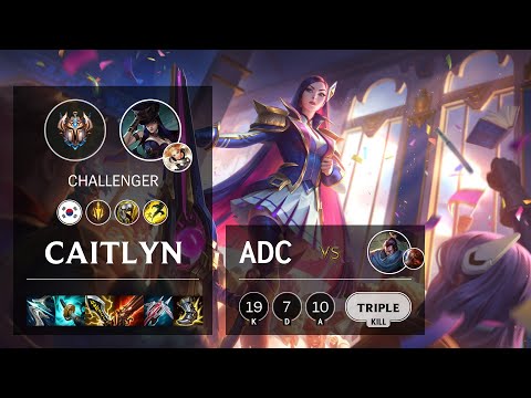 Caitlyn ADC vs Yasuo - KR Challenger Patch 11.24