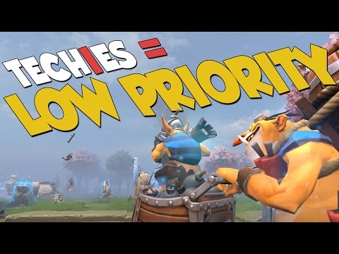 TECHIES = LOW PRIORITY! - DotA 2 LP Moments