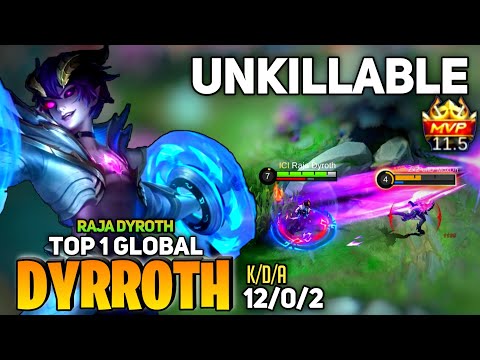 Unkillable! Dyrroth Deadly Abysm Strike [Top 1 Global Dyrroth] By Raja Dyroth - Mobile Legends
