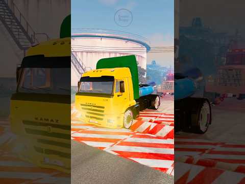 Trucks and Cars vs Gutter #164 | BeamNG.drive