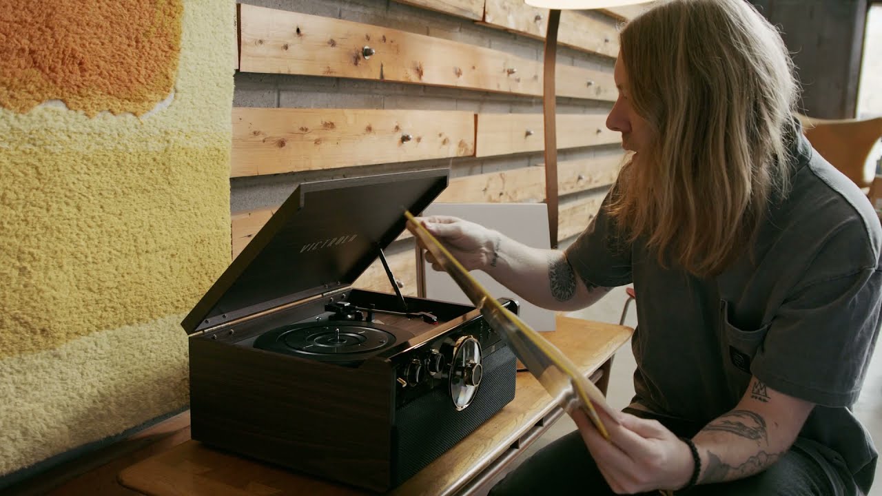 video Đầu đĩa than Victrola The Empire chính hãng 0