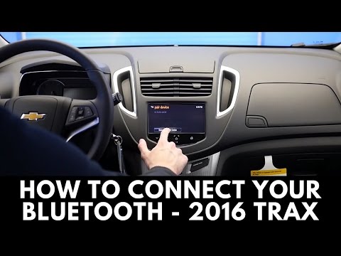 2016 Chevrolet Trax: How to Connect Bluetooth