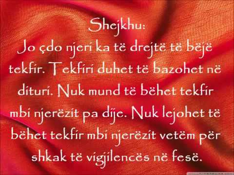 Vetëm dijetarëve ju lejohet të bëjnë tekfir mbi personin i cili nuk gjykon me sheriat - Feuzan