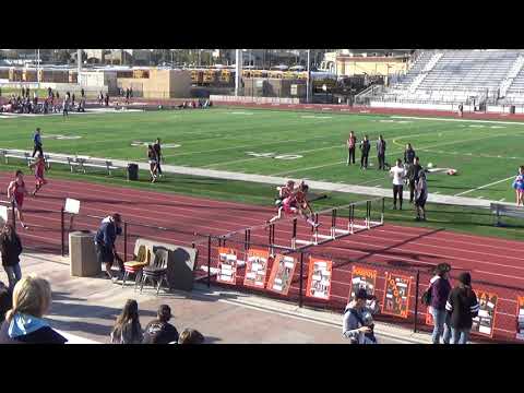 JVB 300m Hurdles at Huntington Beach on 3-13-19