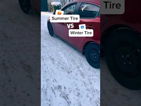 Tires in Action: Summer Tires vs. Winter Tires 🛞 #towtime401