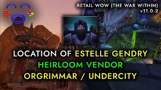 Estelle Gendry Heirlooms Vendor WoW