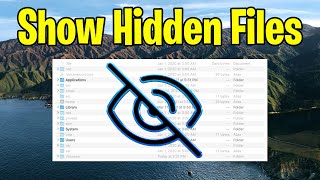 How to Show Hidden Files in Mac OS X in the Finder for newer OS versions, High Sierra to Big Sur