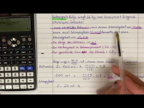 Den Alkoholgehalt und die Promille berechnen 👍🏻 | alles in einem Video