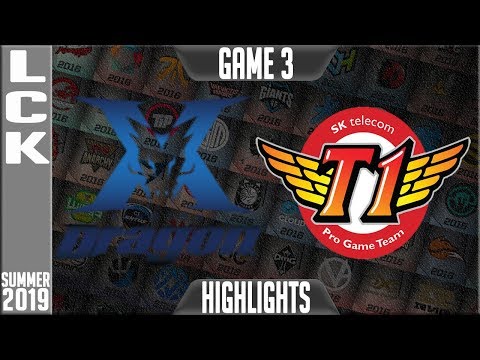 KZ vs SKT Highlights Game 3 | LCK Summer 2019 Week 2 Day 2 | King-Zone DragonX vs SK Telecom T1