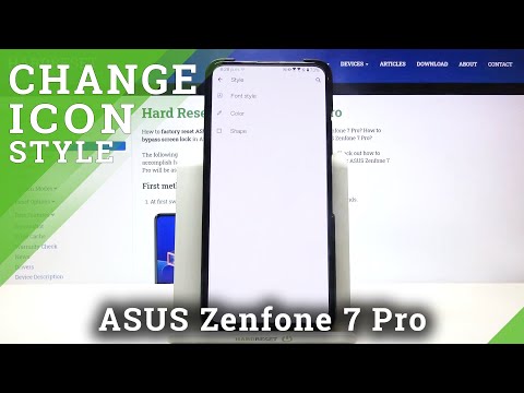 How to Set Up Different Icon Shape in ASUS Zenfone 7 Pro - Change Icon Style