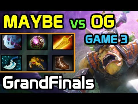 Maybe POV - From rough start to Owning - Maybe Alchemist full game vs OG - TI8 GrandFinals Game 3