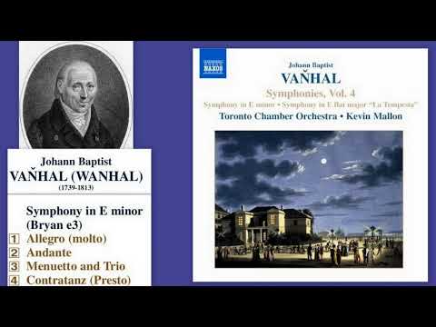 Johann Baptist Vanhal: Symphony in E Minor, Bryan e3, Toronto Chamber Orchestra
