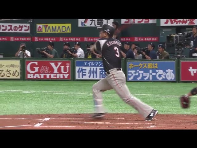 【2回表】マリーンズ・角中特有のノーステップ打法で!! 4号先制2ラン!! 2017/8/26 H-M