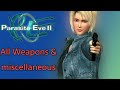 Parasite Eve 2 PS1 All Weapons Miscellaneous Reload Animations Sound Effects 1080p