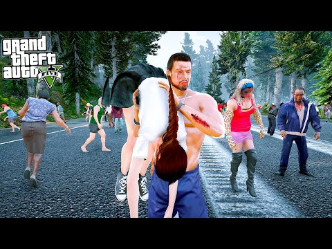 OSMAN ELİF'İ ZOMBİ SÜRÜSÜNÜN ARASINDAN KURTARIYOR! - GTA 5 ZOMBİ KIYAMETİ MODU
