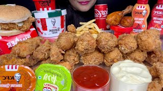 Download lagu ASMR EATING KFC WHOLE MENU,CHICKEN LEG PIECE,ZINGER BURGER,BIRYANI,HOTWINGS*EATING VIDEOS*spiceasmr mp3