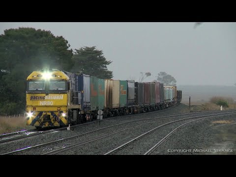 Pacific National 4PM4 Steel & Container Wagons - PoathTV Australian Trains & Railways