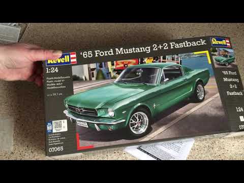 Revell 1965 Ford Mustang 2+2 Fastback plastikinis surenkamas modelis 1/24 07065 video