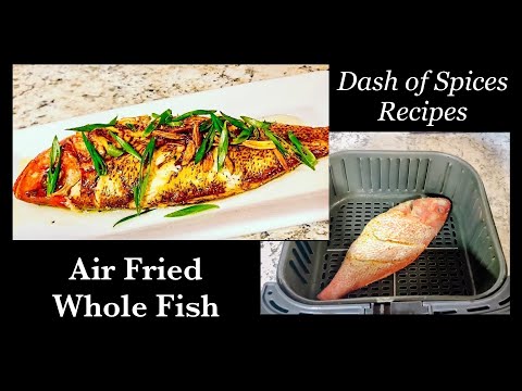 AIR FRIED RED SNAPPER with GINGER and GARLIC | #airfryerrecipes #Chinesenewyear #cosoriairfryer