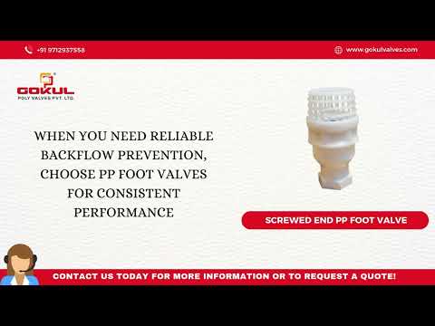 Screwed End PP Foot Valve