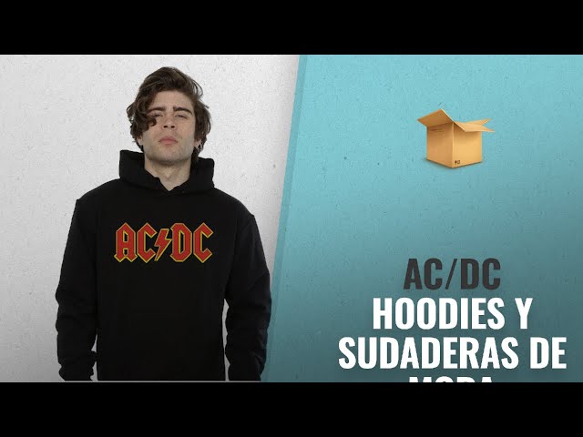 Vídeo relacionado con AC/DC ACDC Back In Negro Sudadera con Capucha Unisex, Negro, L