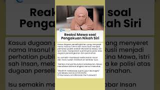 Reaksi Syok Wardatina Mawa Tanggapi Pengakuan Insanul Fahmi Sudah Nikah Siri dengan Inara Rusli