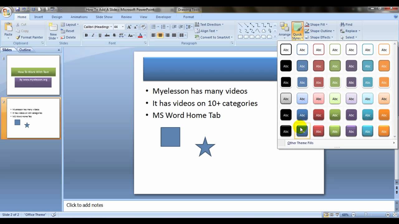 How To Add text in  Slide In PowerPoint