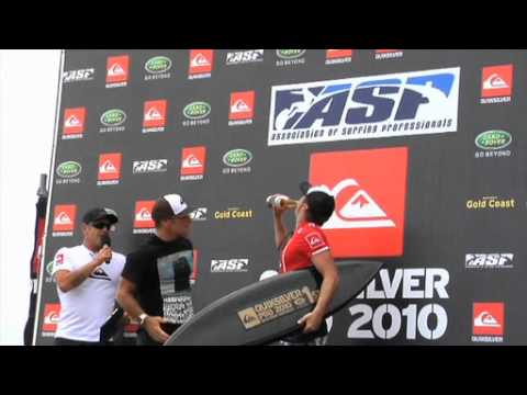 Quik Pro Gold Coast 2011 - Taj Burrow & Sally Fitzgibbons pre-event action & ITWs