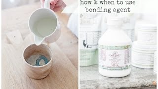 using bonding agent with milk paint | miss mustard seed