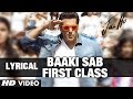 Baaki Sab First Class Lyric Video Jai Ho Salman Khan Tabu