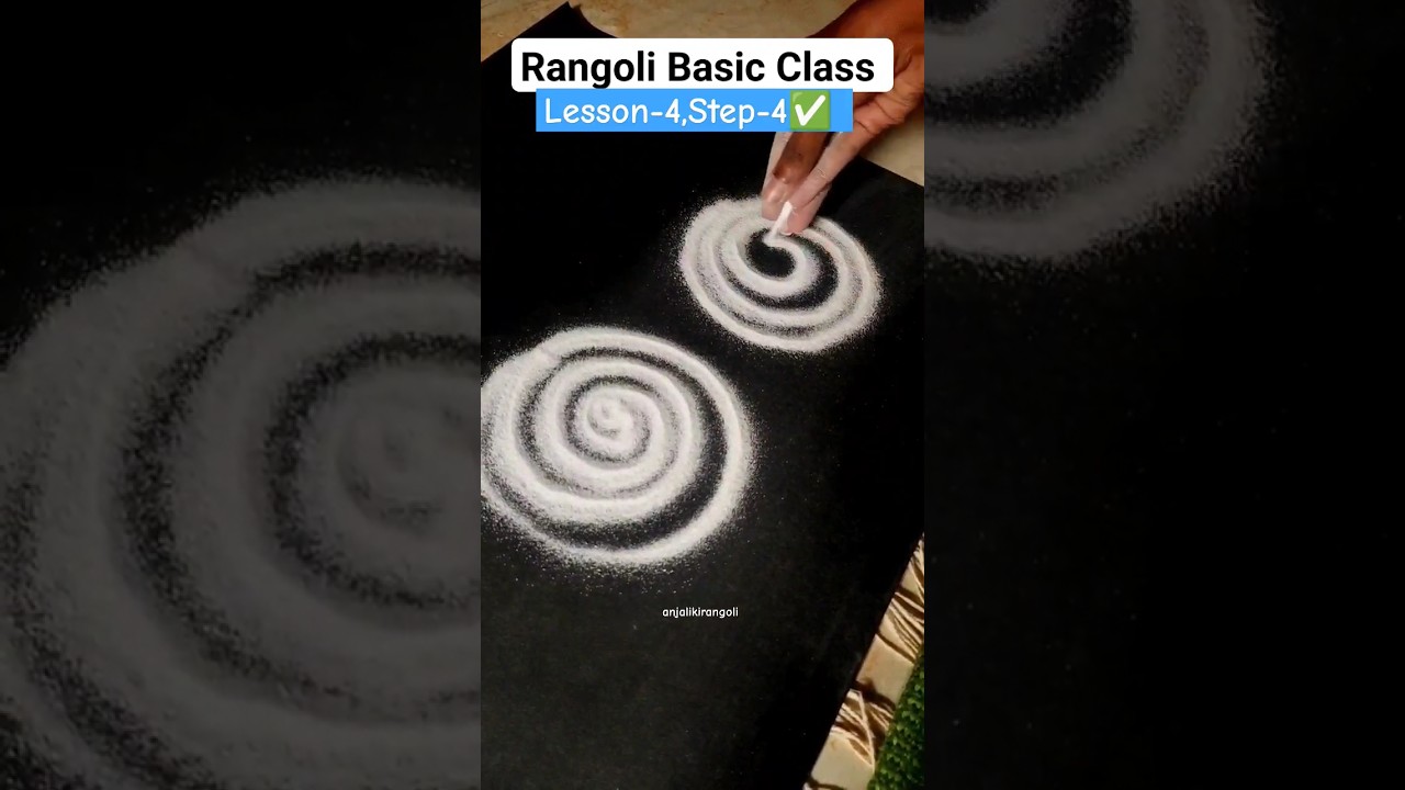 Basic Rangoli Class Lesson-4, Step-4
