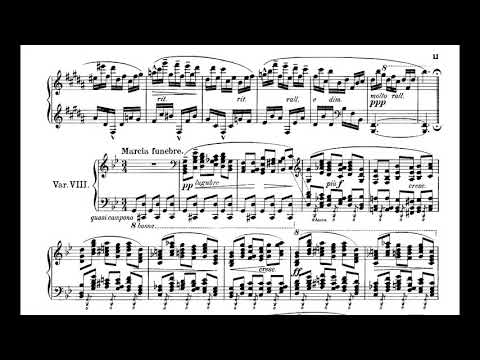 Karol Szymanowski - Variations on a Polish Folk Theme for Piano, Op. 10 (1904) [Score-Video]