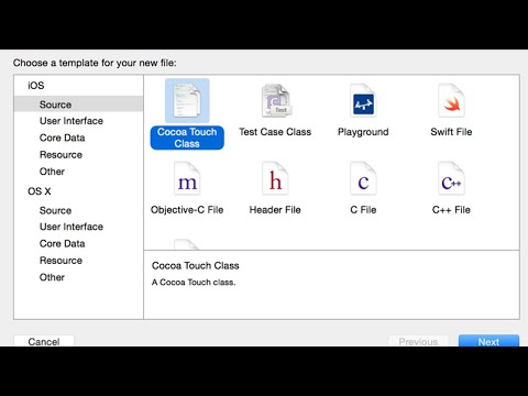 How To Add New Swift File To Xcode Project