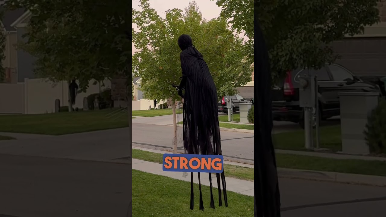 How to Get Your Decorations to Look Like They're Floating #halloween #diy