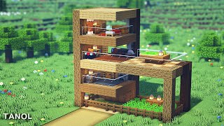 ⚒️ Minecraft | How To Build a Oak+Spruce Survival Wooden House