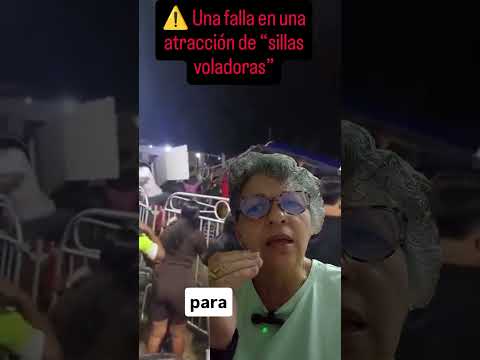 ⚠️ Una falla en una atracción de “sillas voladoras” dejó al menos 7 personas lesionadas  Venezuela